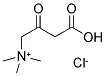3-カルボキシ-N,N,N-トリメチル-2-オキソ-1-プロパンアミニウム?クロリド 化學(xué)構(gòu)造式