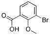 3-BROMO-2-METHOXYBENZOIC ACID Struktur