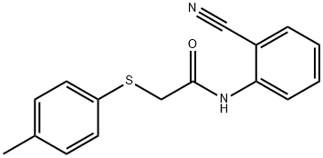 N-(2-CYANOPHENYL)-2-[(4-METHYLPHENYL)SULFANYL]ACETAMIDE Struktur