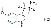5-METHOXYTRYPTAMINE HCL (ALPHA,ALPHA,BETA,BETA-D4) Struktur