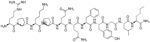 ARG-PRO-LYS-PRO-GLN-GLN-PHE-TYR-GLY-LEU-NLE-NH2