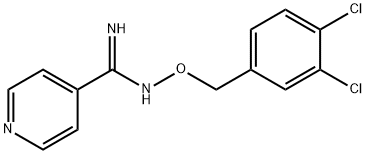 N'-[(3,4-DICHLOROBENZYL)OXY]-4-PYRIDINECARBOXIMIDAMIDE Structure