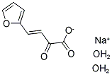 SODIUM 4-(2-FURYL)-2-OXOBUT-3-ENOATE DIHYDRATE Struktur