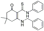 5,5-DIMETHYL-2-((PHENYLAMINO)THIOXOMETHYL)-3-(BENZYLAMINO)CYCLOHEX-2-EN-1-ONE