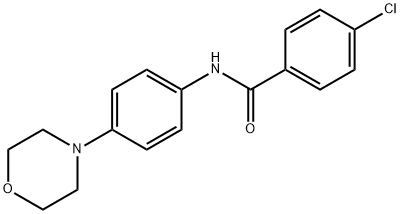 4-CHLORO-N-(4-MORPHOLINOPHENYL)BENZENECARBOXAMIDE Structure