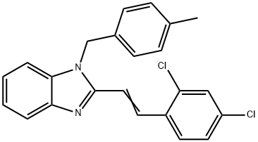 2-(2,4-DICHLOROSTYRYL)-1-(4-METHYLBENZYL)-1H-1,3-BENZIMIDAZOLE Struktur