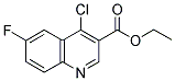 ETHYL 4-CHLORO-6-FLUORO-3-QUINOLINECARBOXYLATE Struktur