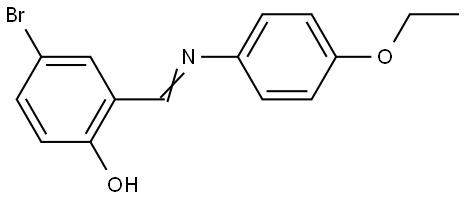 4-BROMO-2-([(4-ETHOXYPHENYL)IMINO]METHYL)PHENOL Struktur