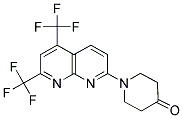 1-[5,7-BIS(TRIFLUOROMETHYL)[1,8]NAPHTHYRIDIN-2-YL]TETRAHYDRO-4(1H)-PYRIDINONE Struktur