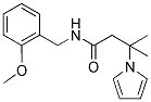 N-(2-METHOXYBENZYL)-B,B-DIMETHYL-1-PYRROLEPROPANAMIDE