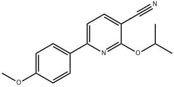 2-ISOPROPOXY-6-(4-METHOXYPHENYL)NICOTINONITRILE Struktur