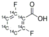 2,6-DIFLUOROBENZOIC ACID, [RING-14C(U)] Struktur