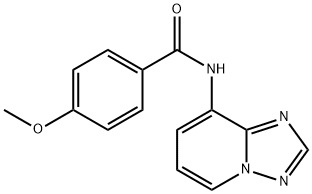 4-METHOXY-N-[1,2,4]TRIAZOLO[1,5-A]PYRIDIN-8-YLBENZENECARBOXAMIDE Struktur