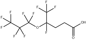 4,5,5,5-TETRAFLUORO-4-(HEPTAFLUOROPROPOXY)PENTANOIC ACID Struktur
