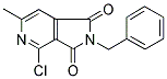 2-BENZYL-4-CHLORO-6-METHYL-2,3-DIHYDRO-1H-PYRROLO[3,4-C]PYRIDINE-1,3-DIONE Struktur