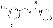 (2,6-DICHLORO-4-PYRIDYL)METHYL THIOMORPHOLINE-4-CARBODITHIOATE Struktur