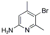 2-AMINO-5-BROMO-4,6-DIMETHYLPYRIDINE Structure