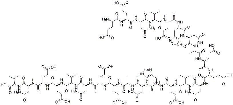 H(-GLU-GLU-ASN-VAL-GLU-HIS-ASP-ALA)2-GLU-GLU-ASN-VAL-GLU-GLU-ASN-VAL-OH, , 結(jié)構(gòu)式