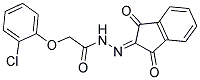 N-(AZA(1,3-DIOXOINDAN-2-YLIDENE)METHYL)-2-(2-CHLOROPHENOXY)ETHANAMIDE Structure