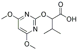 2-[(4,6-DIMETHOXYPYRIMIDIN-2-YL)OXY]-3-METHYLBUTANOIC ACID Struktur