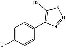 4-(4-CHLOROPHENYL)-1,2,3-THIADIAZOLE-5-THIOL Struktur