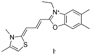 3-ETHYL-3',4',5,6-TETRAMETHYL OXA-THIAZOLOCARBOCYANINE IODIDE Struktur
