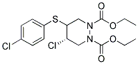 DIETHYL 4-CHLORO-5-[(4-CHLOROPHENYL)THIO]HEXAHYDROPYRIDAZINE-1,2-DICARBOXYLATE Struktur