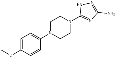 5-[4-(4-METHOXYPHENYL)PIPERAZINO]-1H-1,2,4-TRIAZOL-3-AMINE Structure