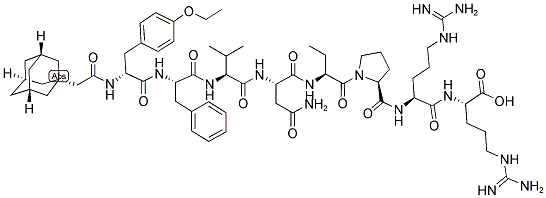 1-ADAMANTANEACETYL-D-TYR(ET)-PHE-VAL-ASN-ABU-PRO-ARG-ARG-NH2 Struktur