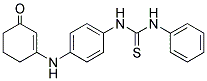 3-((4-(((PHENYLAMINO)THIOXOMETHYL)AMINO)PHENYL)AMINO)CYCLOHEX-2-EN-1-ONE|
