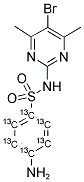 SULFABROMOMETHAZINE (PHENYL-13C6) Struktur