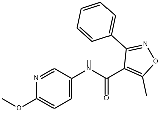 N-(6-METHOXY(3-PYRIDYL))(5-METHYL-3-PHENYLISOXAZOL-4-YL)FORMAMIDE Structure