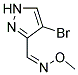 4-BROMO-1H-PYRAZOLE-3-CARBOXALDEHYDE O3-METHYLOXIME Structure