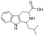1-ISOBUTYL-2,3,4,9-TETRAHYDRO-1H-BETA-CARBOLINE-3-CARBOXYLIC ACID Structure