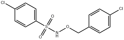 4-CHLORO-N-[(4-CHLOROBENZYL)OXY]BENZENESULFONAMIDE Struktur