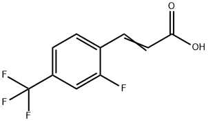 2-FLUORO-4-(TRIFLUOROMETHYL)CINNAMIC ACID Struktur