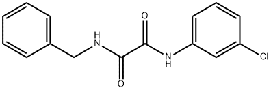 N1-BENZYL-N2-(3-CHLOROPHENYL)ETHANEDIAMIDE Struktur