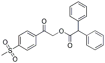 DIPHENYLACETIC ACID, [4-(METHYLSULPHONYL)BENZOYL]METHYL ESTER Structure