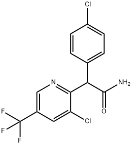 2-(4-CHLOROPHENYL)-2-[3-CHLORO-5-(TRIFLUOROMETHYL)-2-PYRIDINYL]ACETAMIDE Structure