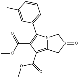 DIMETHYL 5-(3-METHYLPHENYL)-2-OXO-2,3-DIHYDRO-1H-2LAMBDA4-PYRROLO[1,2-C][1,3]THIAZOLE-6,7-DICARBOXYLATE Struktur