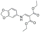 DIETHYL 2-((BENZO[3,4-D]1,3-DIOXOLAN-5-YLAMINO)METHYLENE)PROPANE-1,3-DIOATE