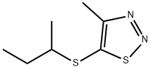 5-(SEC-BUTYLSULFANYL)-4-METHYL-1,2,3-THIADIAZOLE Struktur