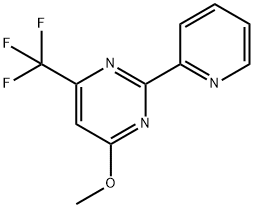 4-METHOXY-2-(2-PYRIDINYL)-6-(TRIFLUOROMETHYL)PYRIMIDINE Struktur