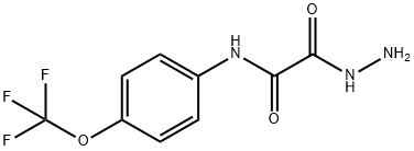 2-HYDRAZINO-2-OXO-N-[4-(TRIFLUOROMETHOXY)PHENYL]ACETAMIDE Struktur