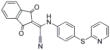 2-(1,3-DIOXOINDAN-2-YLIDENE)-2-((4-(2-PYRIDYLTHIO)PHENYL)AMINO)ETHANENITRILE|