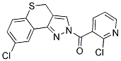 (8-CHLORO-2,4-DIHYDROBENZO[5,6]THIINO[4,3-C]PYRAZOL-2-YL)(2-CHLORO-3-PYRIDYL)METHANONE Struktur
