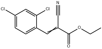 ETHYL 2-CYANO-3-(2,4-DICHLOROPHENYL)ACRYLATE Struktur