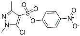 4-NITROPHENYL 5-CHLORO-1,3-DIMETHYL-1H-PYRAZOLE-4-SULFONATE Structure