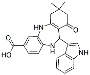 2,9-DIAZA-10-INDOL-3-YL-14,14-DIMETHYL-12-OXOTRICYCLO[9.4.0.0(3,8)]PENTADECA-1(11),3(8),4,6-TETRAENE-5-CARBOXYLIC ACID