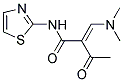 2-ACETYL-3-(DIMETHYLAMINO)-N-(1,3-THIAZOL-2-YL)ACRYLAMIDE Struktur